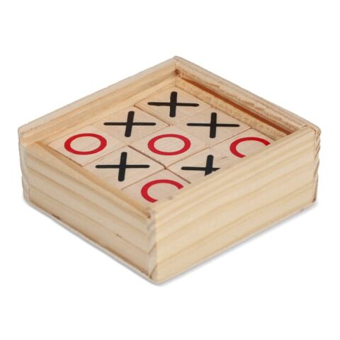 Tic Tac Toe Set in Holzkiste Natur | ohne Werbeanbringung | Nicht verfügbar | Nicht verfügbar | Nicht verfügbar
