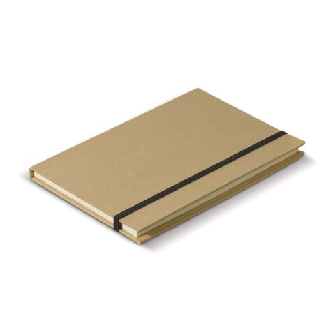 Karton Notizbuch A5 Braun | 1-farbiger Siebdruck | Rückseite | 100 mm x 140 mm | Nicht verfügbar