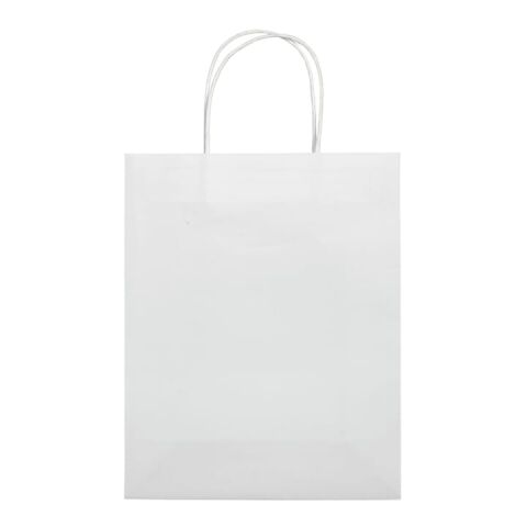 Mittlere Papiertasche im Eco Look 120g/m² Weiss | ohne Werbeanbringung | Nicht verfügbar | Nicht verfügbar | Nicht verfügbar