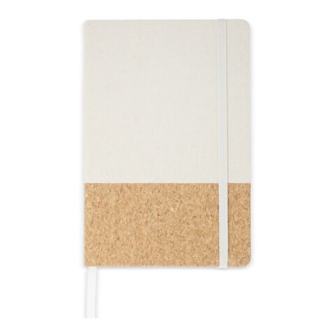 Notizbuch Baumwolle &amp; Kork A5 Natur | ohne Werbeanbringung | Nicht verfügbar | Nicht verfügbar