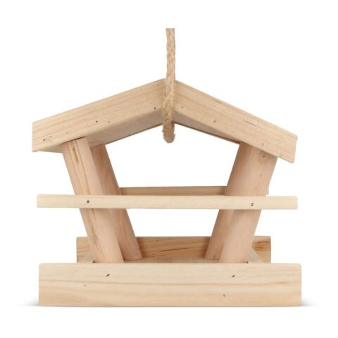 Vogelfutterhaus aus Holz FSC Natur | ohne Werbeanbringung | Nicht verfügbar | Nicht verfügbar | Nicht verfügbar