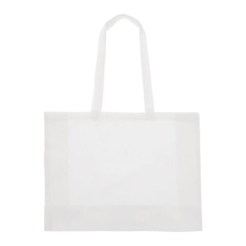 Tasche aus recycelter Baumwolle 140g/m² 49x14x37cm Weiss