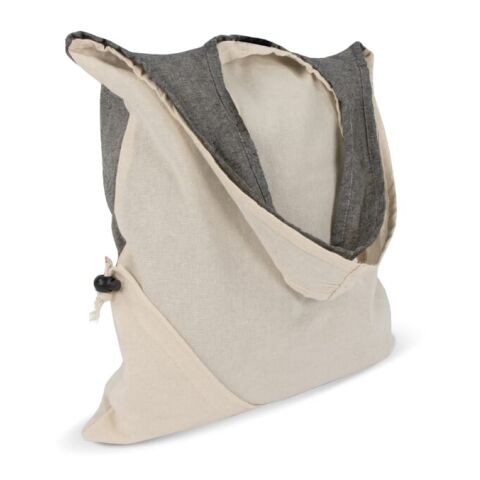 Einkaufstasche Recycelte Baumwolle OEKO-TEX® 140g/m² 38x42cm schiefergrau