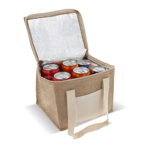 Kühltasche jute/baumwolle 22x18x18cm Ecru | ohne Werbeanbringung | Nicht verfügbar | Nicht verfügbar | Nicht verfügbar