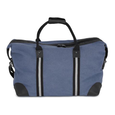 Weekender-Tasche aus recyceltem Baumwoll-Canvas Harper Dunkelblau | Digital Transferdruck | Fach | 120 mm x 120 mm