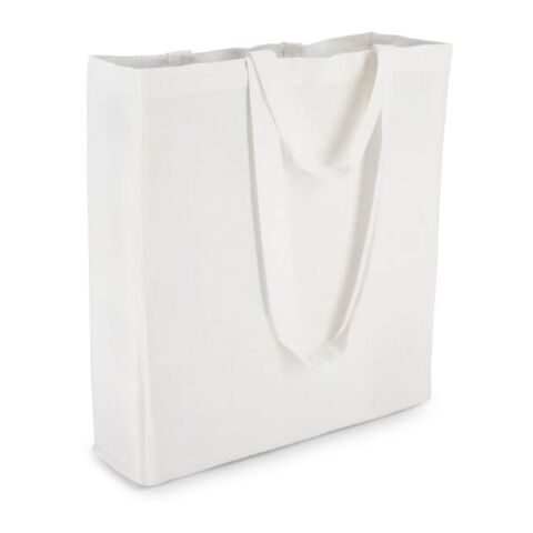 Tragetasche aus Baumwolle OEKO-TEX® 38 x 10 x 42cm 140g/m² Weiss