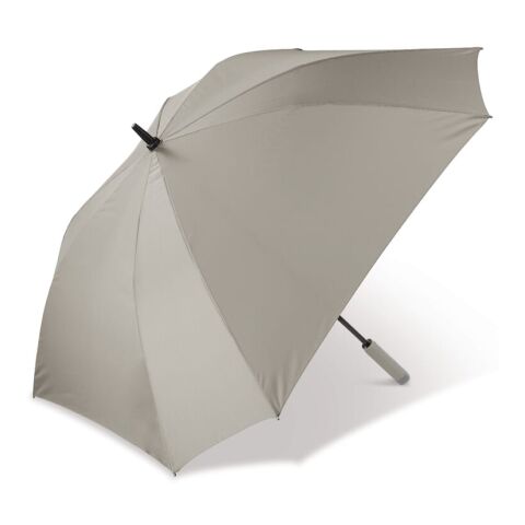 Luxus 27” quadratischer Regenschirm mit Hülle Taupe