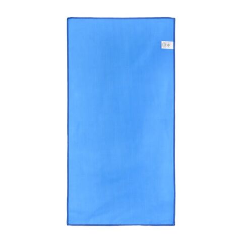 R-PET-Schnelltrocknungshandtuch 40 × 80 cm mit Beutel, Sublimationsdruck. Blau Weiss | ohne Werbeanbringung | Nicht verfügbar | Nicht verfügbar