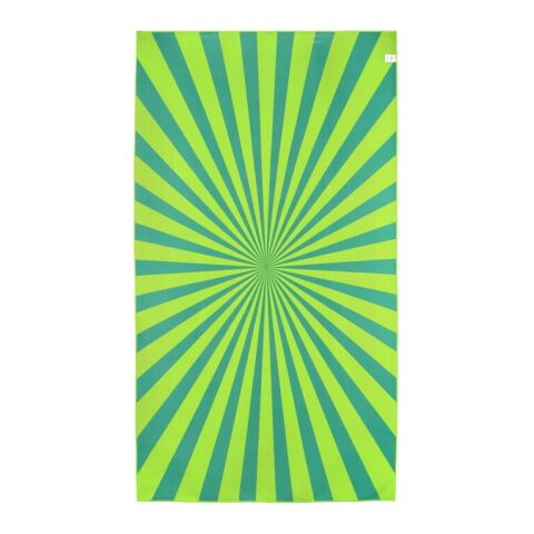 R-PET-Schnelltrocknungs-Strandtuch 100 × 180 cm, Sublimationsdruck Hellgrün | ohne Werbeanbringung | Nicht verfügbar | Nicht verfügbar