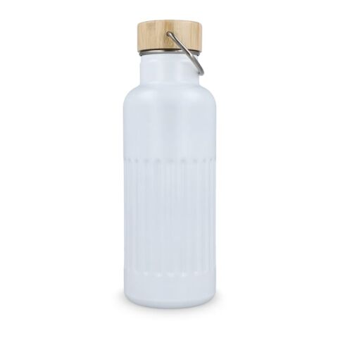 Recycelte Edelstahl-Isolierflasche 500 ml Weiss