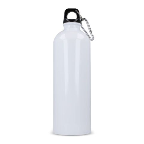 R-Edelstahl einwandige Flasche mit Karabiner 750ml Weiss | ohne Werbeanbringung | Nicht verfügbar | Nicht verfügbar