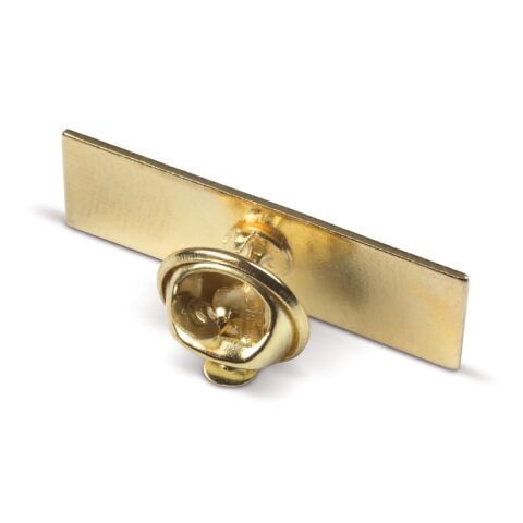 Metall Pin rechteckig 30x10mm Gold | ohne Werbeanbringung | Nicht verfügbar | Nicht verfügbar | Nicht verfügbar