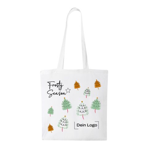 *Christmas* Madras Tasche Weiß | Frosty Season | 4C DTF Transfer