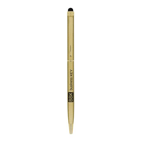 Sleek Stylus Executive Kugelschreiber gold | 1-farbiger Siebdruck | Schaft-Clipverlängerung | 15.00 mm x 38.00 mm