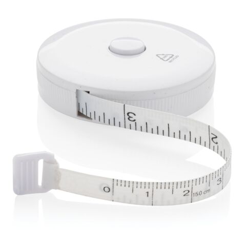 Schneiderband aus RCS recyceltem Kunststoff weiß | ohne Werbeanbringung | Nicht verfügbar | Nicht verfügbar