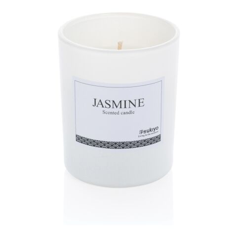 Ukiyo kleine parfümierte Kerze im Glas weiß | ohne Werbeanbringung | Nicht verfügbar | Nicht verfügbar