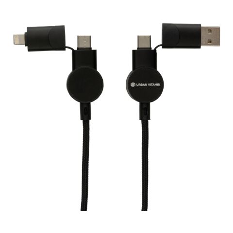 Oakland RCS rKunststoff 1,2m 6-in-1 Fast-Charging 45W Kabel schwarz | ohne Werbeanbringung | Nicht verfügbar | Nicht verfügbar