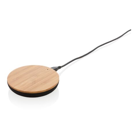 Bamboo X 5W Wireless Charger braun | ohne Werbeanbringung | Nicht verfügbar | Nicht verfügbar