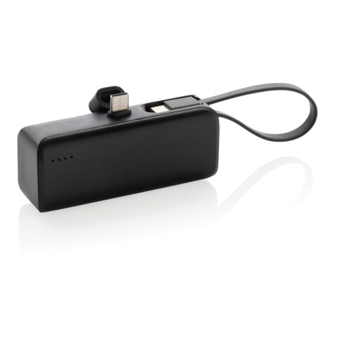 Powerlink 3000mah Powerbank aus RCS rPlastic mit USB-C Kabel schwarz | ohne Werbeanbringung | Nicht verfügbar | Nicht verfügbar