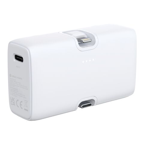 Urban Vitamin Los Angeles 20W Powerbank aus RCS rec. Plastik weiß | ohne Werbeanbringung | Nicht verfügbar | Nicht verfügbar