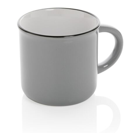 Vintage Keramiktasse grau