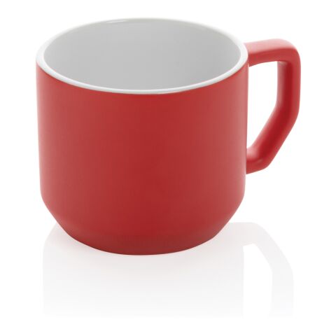 Moderne Keramiktasse rot | ohne Werbeanbringung | Nicht verfügbar | Nicht verfügbar