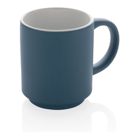 Stapelbare Keramiktasse, 180ml blau | ohne Werbeanbringung | Nicht verfügbar | Nicht verfügbar