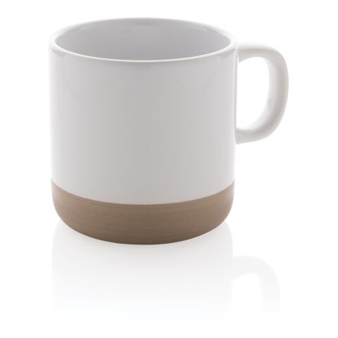 Becher aus glasiertem Keramik, 360ml weiß | ohne Werbeanbringung | Nicht verfügbar | Nicht verfügbar