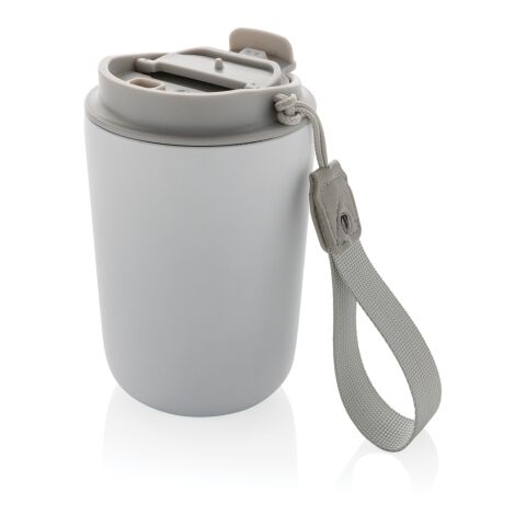 Cuppa Vakuumbecher aus RCS-Stahl mit Umhängeband weiß | ohne Werbeanbringung | Nicht verfügbar | Nicht verfügbar