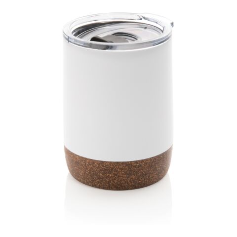 Vakuum-Tasse mit Kork-Details weiß | ohne Werbeanbringung | Nicht verfügbar | Nicht verfügbar | Nicht verfügbar