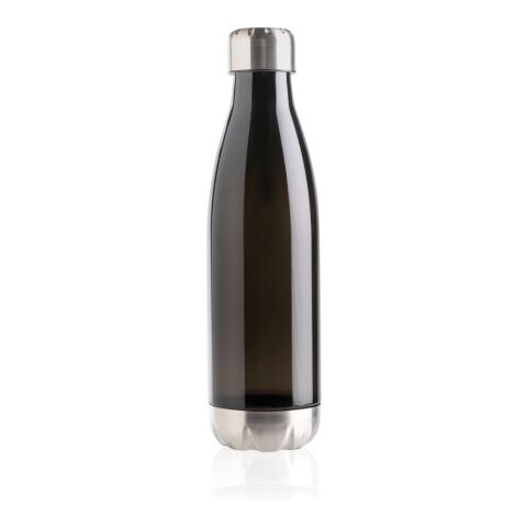 Auslaufsichere Trinkflasche mit Stainless-Steel-Deckel schwarz | ohne Werbeanbringung | Nicht verfügbar | Nicht verfügbar