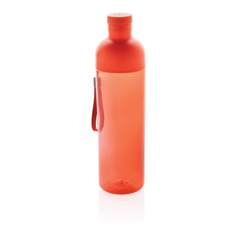 Impact auslaufsichere Wasserflasche aus RCS recyc. PET 600ml rot | ohne Werbeanbringung | Nicht verfügbar | Nicht verfügbar