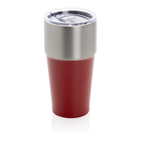 Fluid Becher aus RCS-zertifiziert recyceltem Stahl, 500ml rot | ohne Werbeanbringung | Nicht verfügbar | Nicht verfügbar