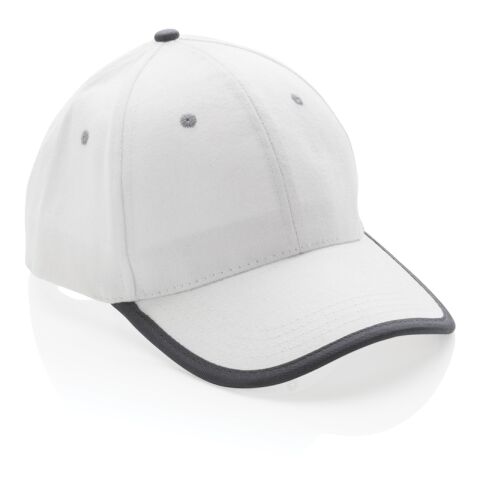 Impact AWARE™ 280gr Brushed rCotton 6 Panel Kontrast-Cap weiß | ohne Werbeanbringung | Nicht verfügbar | Nicht verfügbar | Nicht verfügbar