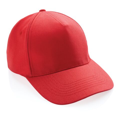 Impact 5 Panel Kappe aus 280gr rCotton mit AWARE™ Tracer Sattes Rot | ohne Werbeanbringung | Nicht verfügbar | Nicht verfügbar | Nicht verfügbar