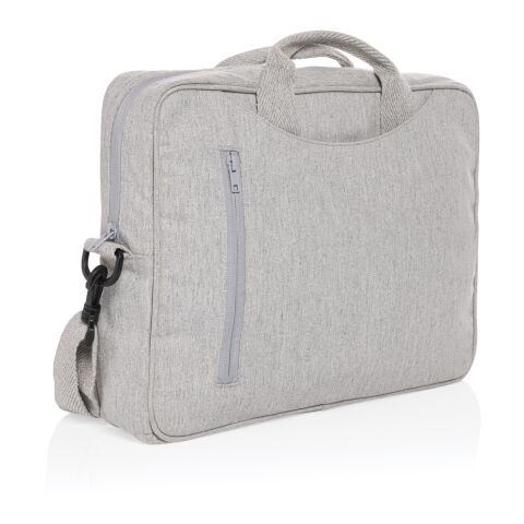 "Laluka AWARE™ 15.4"" Laptop-Tasche aus recycelter Baumwolle grau | ohne Werbeanbringung | Nicht verfügbar | Nicht verfügbar | Nicht verfügbar