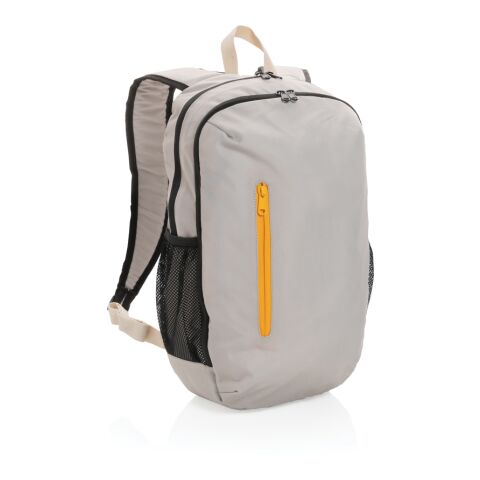 Impact AWARE™ 300D RPET Casual Rucksack braun-orange | ohne Werbeanbringung | Nicht verfügbar | Nicht verfügbar | Nicht verfügbar