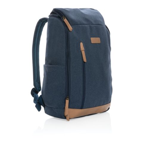 Impact AWARE™ 16 oz. rCanvas 15" Laptop-Rucksack blau | ohne Werbeanbringung | Nicht verfügbar | Nicht verfügbar | Nicht verfügbar