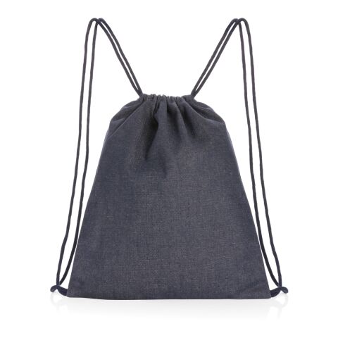 Impact AWARE™ Rucksack aus recyceltem Denim mit Kordelzug blau | ohne Werbeanbringung | Nicht verfügbar | Nicht verfügbar | Nicht verfügbar