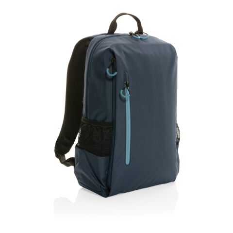 "Impact AWARE™ Lima 15.6"" RFID Laptop-Rucksack" navy blau-blau | ohne Werbeanbringung | Nicht verfügbar | Nicht verfügbar | Nicht verfügbar