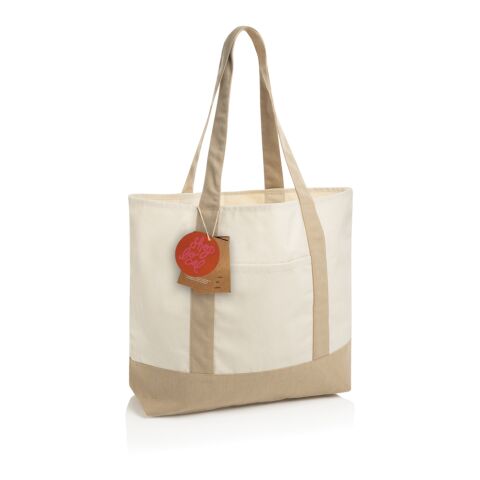 SHOP LOCAL AWARE™ Tasche aus recycelter Baumwolle, 350g/m² weiß