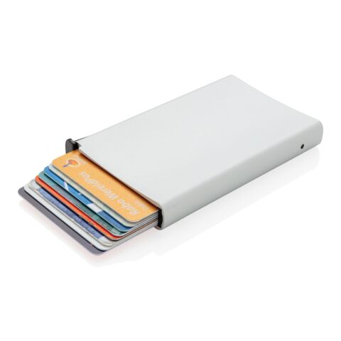 Aluminium RFID Kartenhalter silber | ohne Werbeanbringung | Nicht verfügbar | Nicht verfügbar