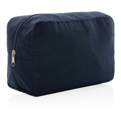 Impact Aware™ 285g/m² Kosmetiktasche aus ungefärbtem Canvas marineblau | ohne Werbeanbringung | Nicht verfügbar | Nicht verfügbar | Nicht verfügbar