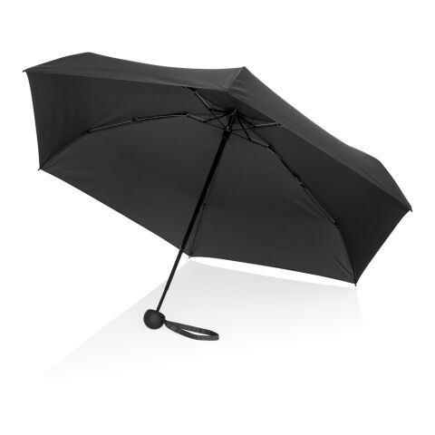19,5“manueller Super-Mini-Schirm aus Aware™ rPET 190T Pongee schwarz | ohne Werbeanbringung | Nicht verfügbar | Nicht verfügbar