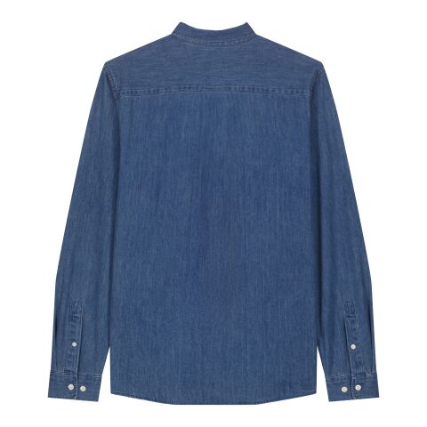 POD Stanley&amp;Stella - Stanley Denim Shirt Mittelblau | M | DTF Linke Brust