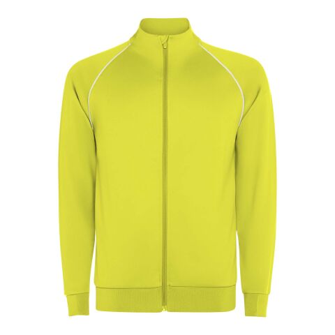Valier Herren Sweatshirt mit durchgehendem Reißverschluss Fluor Yellow | L