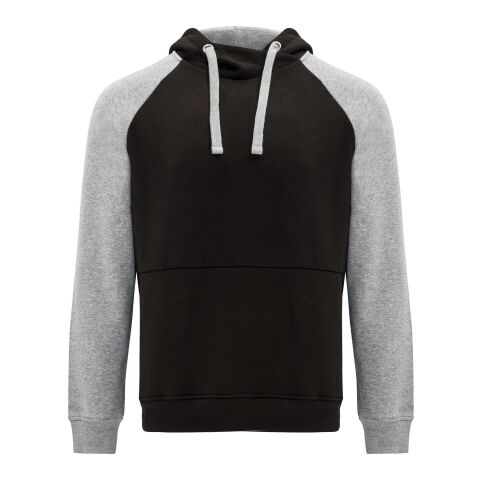 Badet zweifarbiger Kapuzenpullover Unisex Standard | schwarz-heather grau | XS | ohne Werbeanbringung | Nicht verfügbar | Nicht verfügbar | Nicht verfügbar