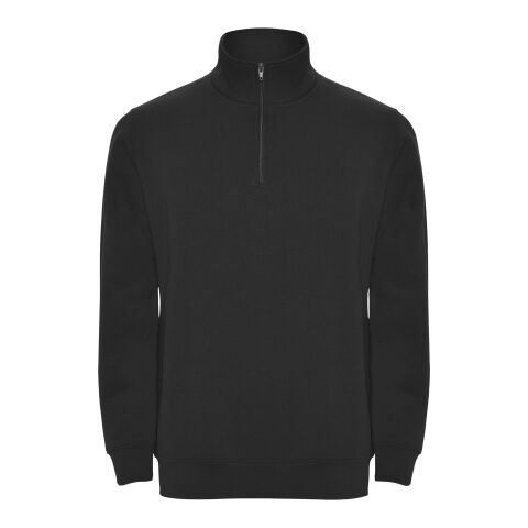 Aneto Pullover mit Viertelreißverschluss schwarz | XL