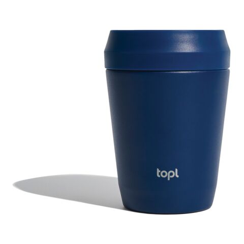 Topl-Trinkbecher aus rec. Stahl mit 360-Grad-Deckel 236ml navy blau | ohne Werbeanbringung | Nicht verfügbar | Nicht verfügbar