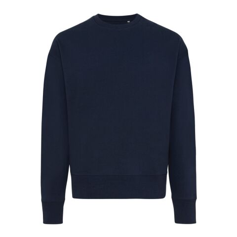 Iqoniq Kruger Relax-Rundhals-Sweater aus recycelt. Baumwolle navy blau | XXL | ohne Werbeanbringung | Nicht verfügbar | Nicht verfügbar | Nicht verfügbar